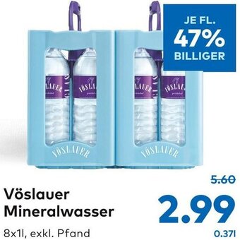 T&G Vöslauer Mineralwasser 8x1L Angebot