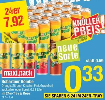 Maximarkt Schartner Bombe 0,33 Liter Angebot