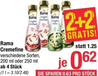 Maximarkt Rama Cremefine 200 ml oder 250 ml Angebot