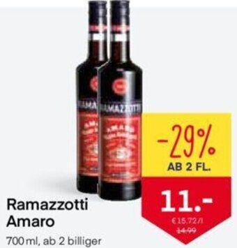 MPreis Ramazzotti Amaro 700 ml Angebot