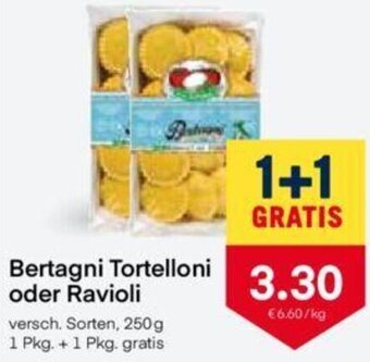 MPreis Bertagni Tortelloni oder Ravioli 250 g Angebot