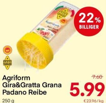 MPreis Agriform Gira & Gratta Grana Padano Reibe 250 g Angebot