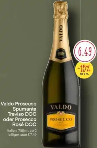MPreis Valdo Prosecco Spumante Treviso DOC oder Proseddo Rosé DOC 750 ml Angebot