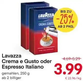 MPreis Lavazza Crema e Gusto oder Espresso Italiano 250 g Angebot