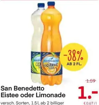 MPreis San Benedetto Eistee oder Limonade 1.5L Angebot