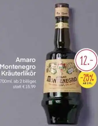 MPreis Amaro Montenegro Kräuterlikör 700ml Angebot