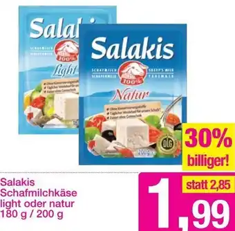 Sutterlüty Salakis Schafmilchkäse Light oder Natur 180g /200 g Angebot