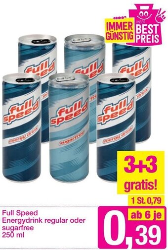 Sutterlüty Full Speed Energydrink Regular oder Sugarfree 250 ml Angebot