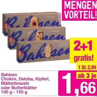 Sutterlüty Bahlsen Chokini, Deloba, Kipferl, Blätterbrezeln Oder Butterblätter 100 g-150g Angebot
