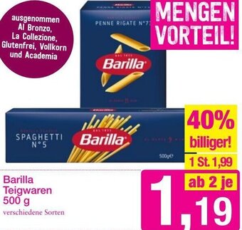 Sutterlüty Barilla Teigwaren 500 g Angebot