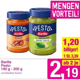 Sutterlüty Barilla Pesto 190 g-200 g Angebot