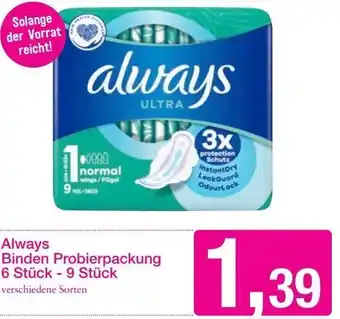 Sutterlüty Always Binden Probierpackung Angebot