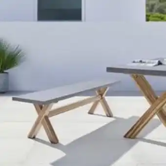 Mömax Gartenbank massivholz "timo" aus akazie, grau Angebot