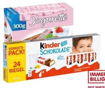 Interspar Kinder Schokolade Angebot