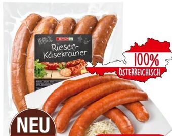Eurospar Riesen Käsekrainer BBQ Angebot