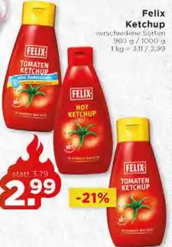 Unimarkt Felix Ketchup 960 g/ 1000 g Angebot