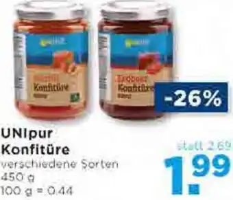 Unimarkt Konfitüre 450 g Angebot