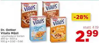 Unimarkt Vitalis Müsli 425-600 g Angebot