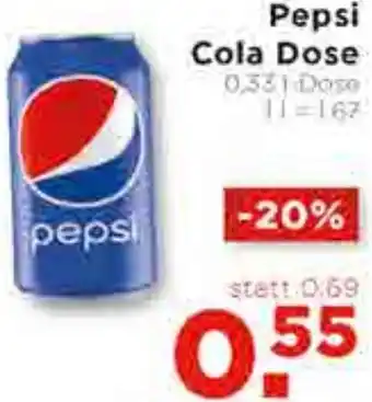 Unimarkt Pepsi Cola Dose 1L Angebot