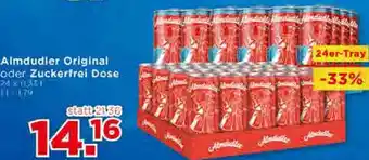 Unimarkt Almdudler Original oder Zuckerfrei Dose 24 x 0.33L Angebot