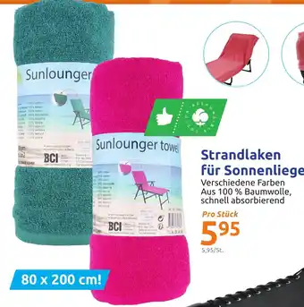 Action Strandlaken Für Sonnenliege 80 x 200 cm Angebot