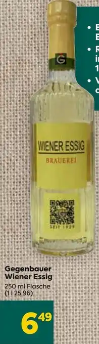 Billa Gegenbauer Wiener Essig 250 ml Angebot