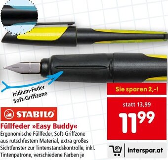 Interspar Füllfeder Easy Buddy Angebot
