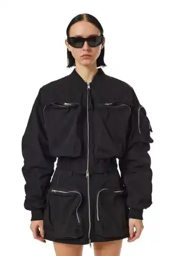 Diesel Kurze bomberjacke aus nylon Angebot