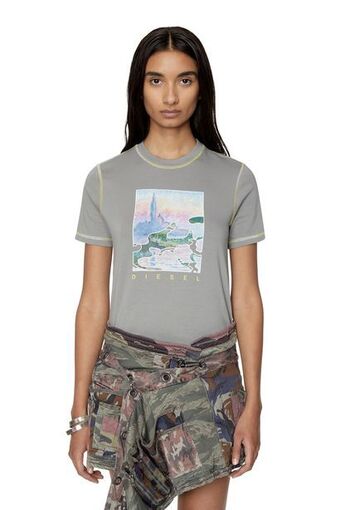 Diesel T-shirt mit impressionistischem print Angebot