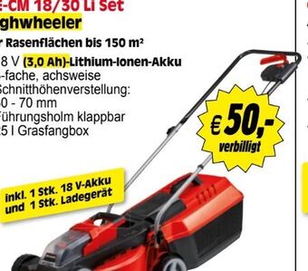 Zgonc Akku-Rasenmäher GE-CM 18/30 Li Set Angebot