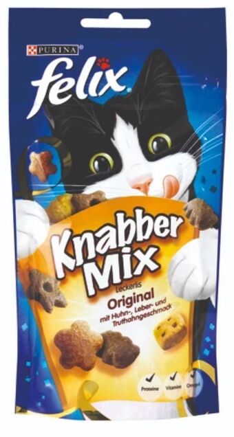 dm Felix Knabber Mix Katzensnacks Angebot