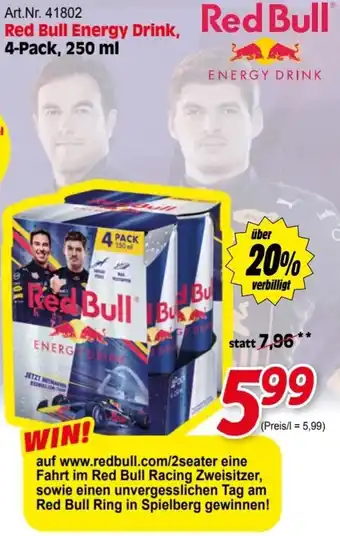 Zgonc Red Bull Energy Drink 250 ml Angebot