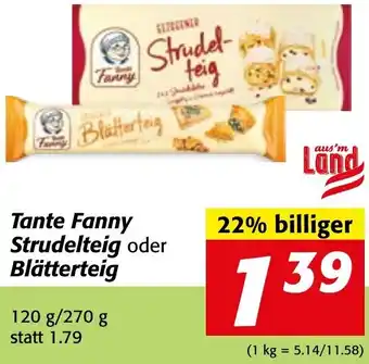 Strasser Markt Strudelteig oder Blätterteig 120 g/270 g Angebot