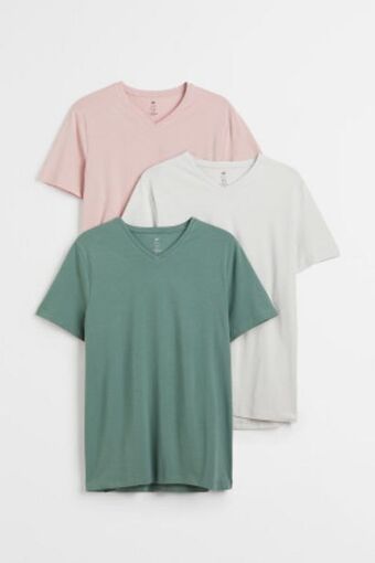 H&M 3er-pack t-shirts slim fit Angebot