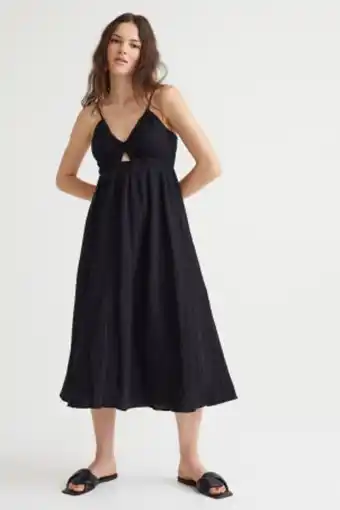H&M Kleid mit v-neck und tunnelzug Angebot