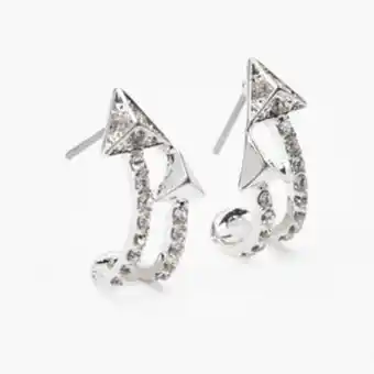 Claire's Silver double arrow stud earrings Angebot