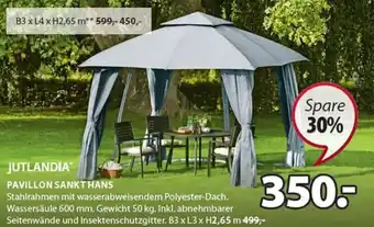 JYSK Pavillon Sankt Hans B3 xL3 x H2,65 m Angebot