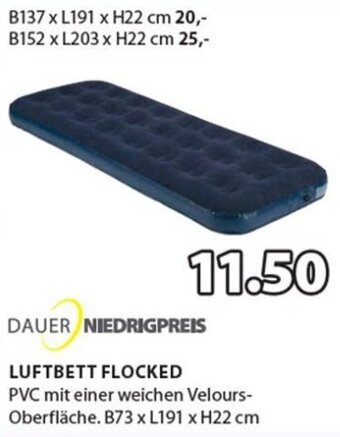 JYSK Luftbett Flocked B73 x L191 x H22 cm Angebot