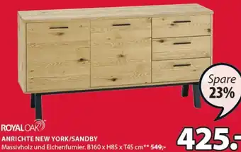 JYSK anrichte New York/Sandby B160 x H85 x T45 cm Angebot