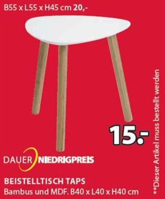 JYSK Beistelltisch Taps B40 x L40 x H40 cm Angebot