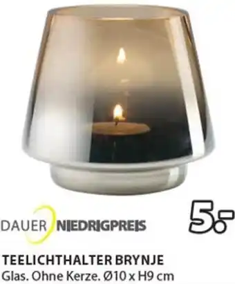JYSK Teelichhalter Brynje Ø10 x H9 cm Angebot