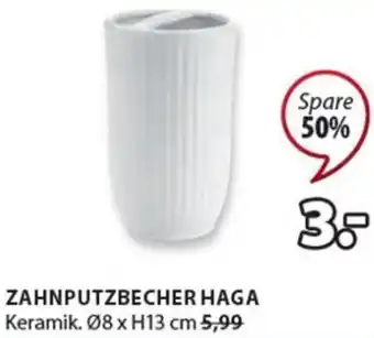 JYSK Zahnputzbecher Haga Ø8 x H13 cm Angebot
