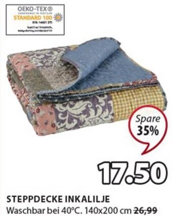 JYSK Steppdecke Inkalilje 140x200 cm Angebot