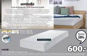 JYSK Taschenfederkernmatratze Sembella S250 90x190/200 cm Angebot
