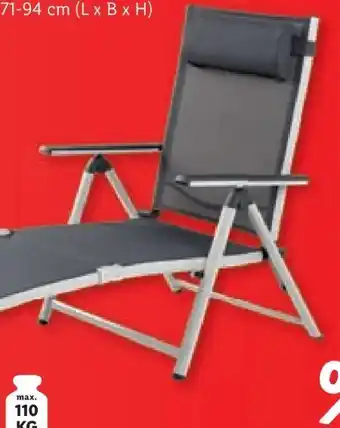 Lidl Aluminium-Liegestuhl Angebot
