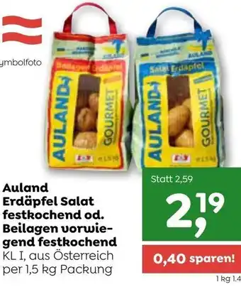 ADEG Auland Erdäpfel Salat Festkochend od. Beilagen Vorwiegend Festkochend 1,5 kg Angebot