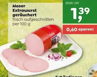 ADEG Moser Extrawurst Geräuchert 100 g Angebot