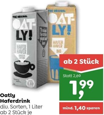 ADEG Oatly Haferdrink 1 Liter Angebot