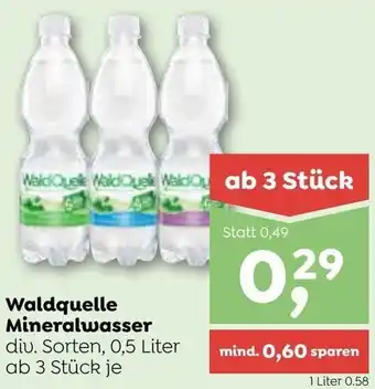 ADEG Waldquelle Mineralwasser 0,5 L iter Angebot