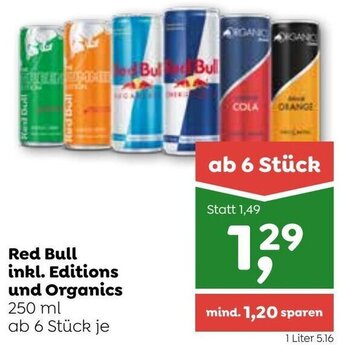 ADEG Red Bull inkl. Editions und Organics 250 ml Angebot